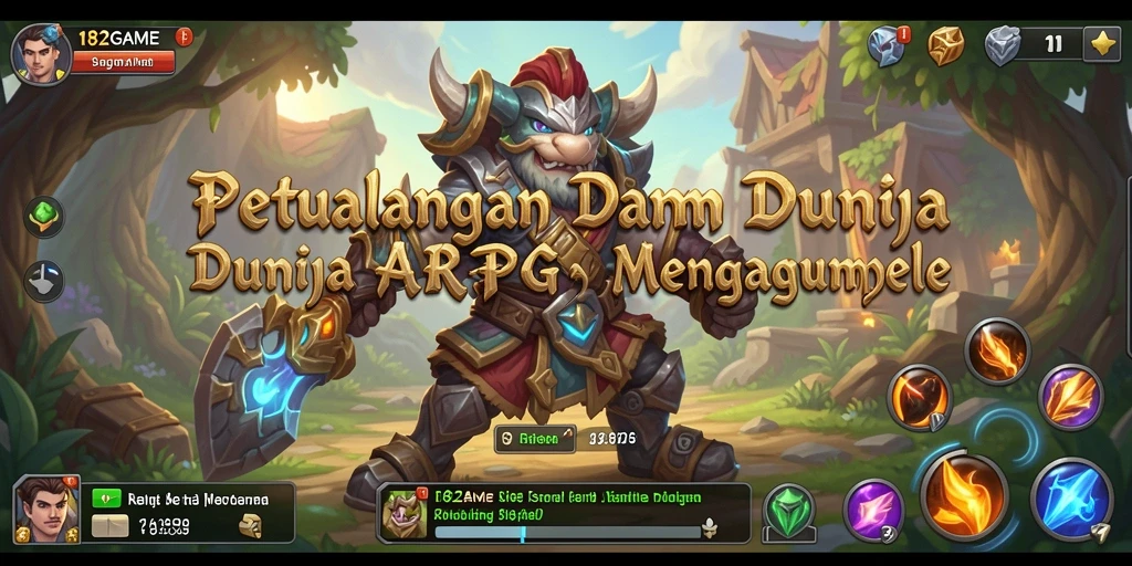 Tampilan permainan yang menegangkan dalam dunia ARPG