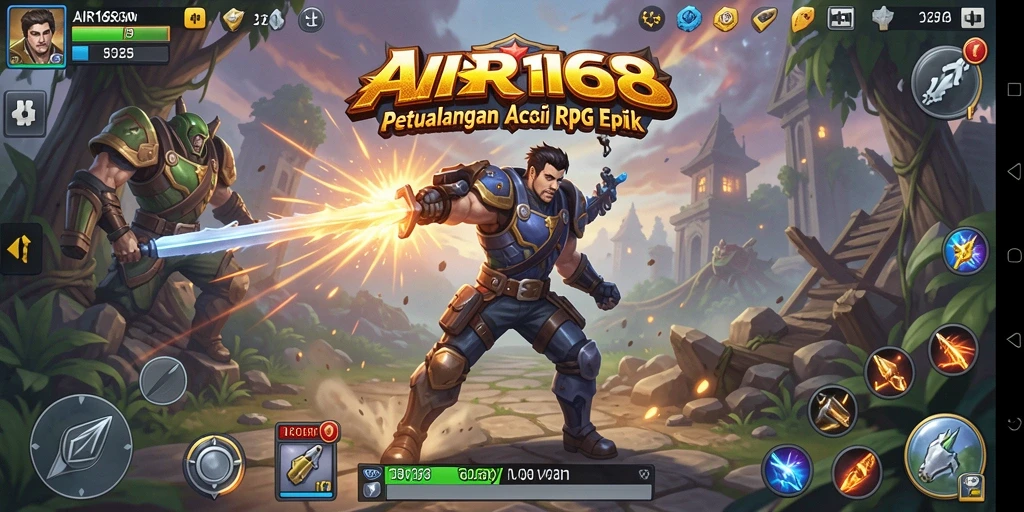 Tampilan gameplay ARPG yang menegangkan dan seru dari AIR168.
