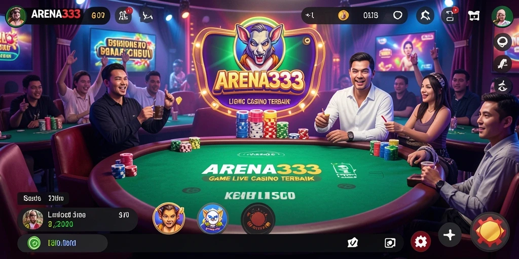 Tampilan menarik gameplay Live Casino di ARENA333 yang mengasyikkan.