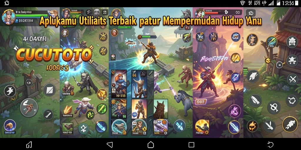 Tampilan antarmuka CUCUTOTO yang sederhana dan intuitif.