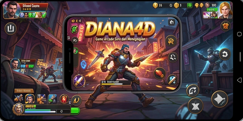 Tampilan gameplay menegangkan di DIANA4D dengan aksi yang cepat.