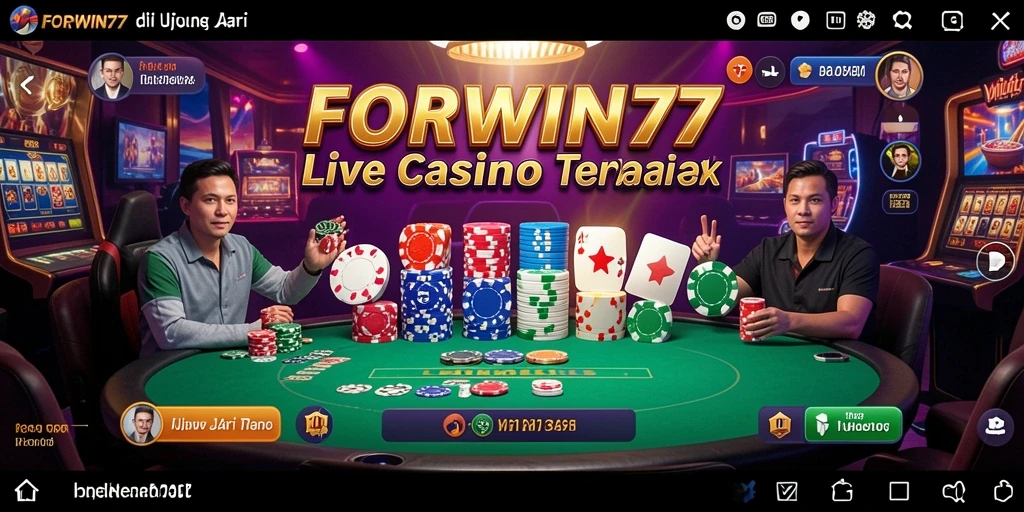 Gameplay Live Casino yang seru dan interaktif di FORWIN77.