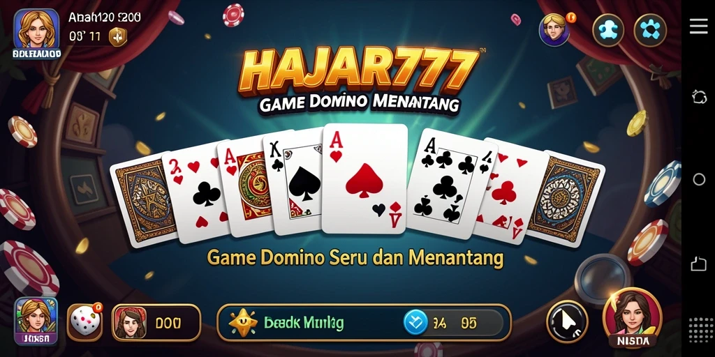 Tampilan gameplay HAJAR777 dengan desain menarik dan interaksi pemain