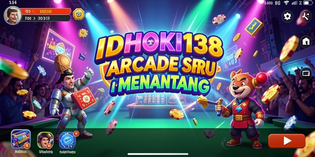 Tampilan utama gameplay IDRHOKI138 dengan grafis menawan.