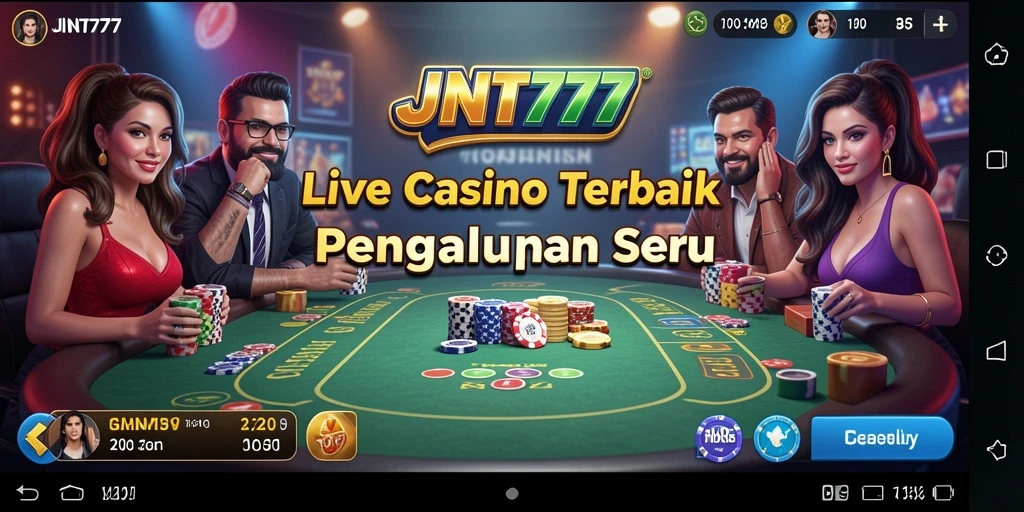 Tampilan gameplay Live Casino yang mendebarkan dengan dealer profesional.