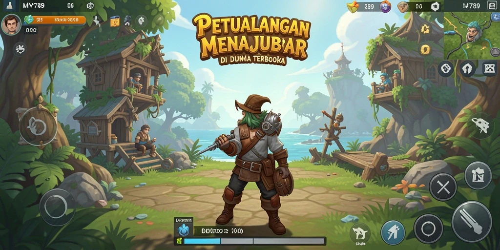 Tangkapan layar dari gameplay Open World yang menakjubkan di MVP789.