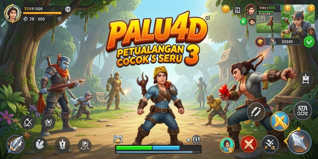 Tangkapan layar gameplay PALU4D dengan objek berwarna-warni dan tantangan mencocok.