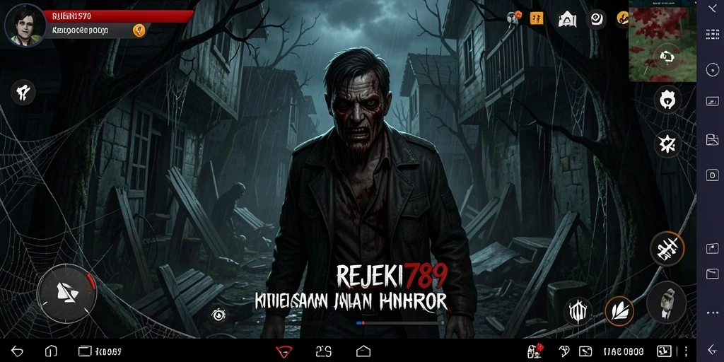 Screenshot menampilkan gameplay menyeramkan dari REJEKI789.