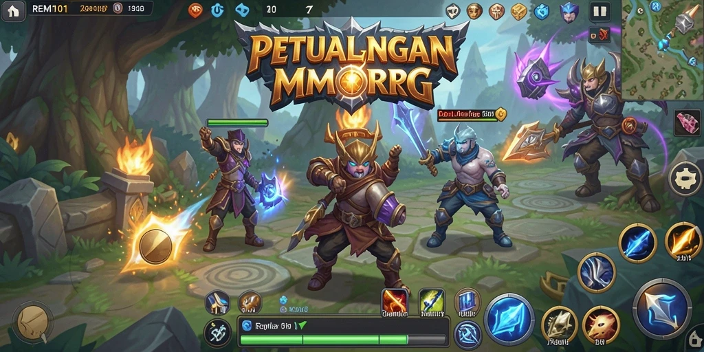 Gameplay REMI101 menampilkan aksi seru dan petualangan di dunia fantasi.