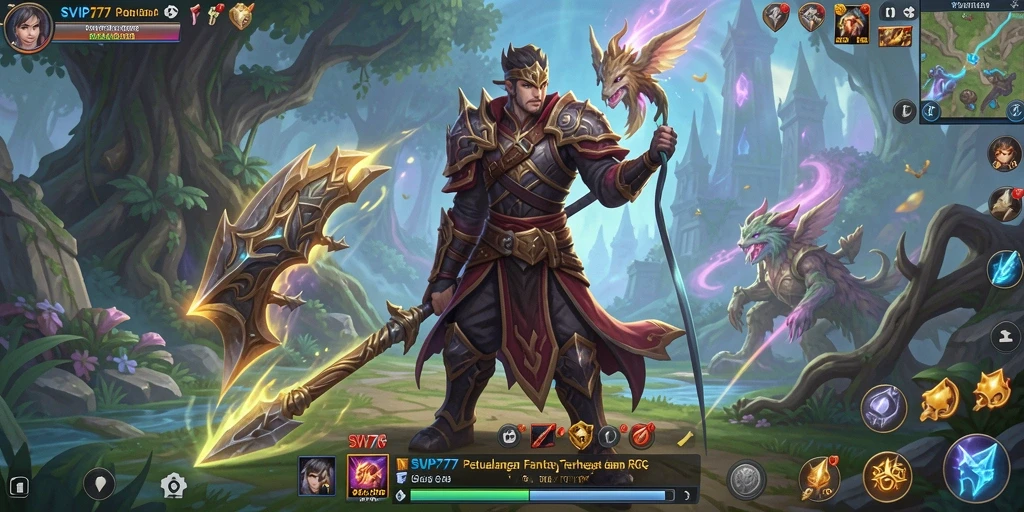 Tampilan gameplay SVIP777 yang mendebarkan dan penuh aksi dalam petualangan RPG.