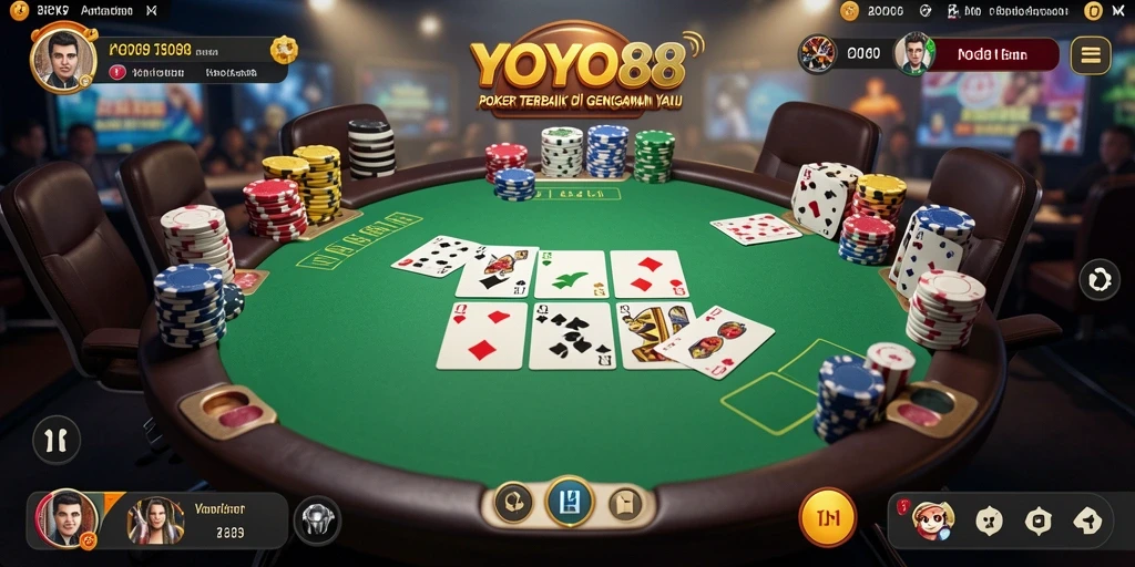 Tangkapan layar gameplay Poker yang menarik di YOYO88.